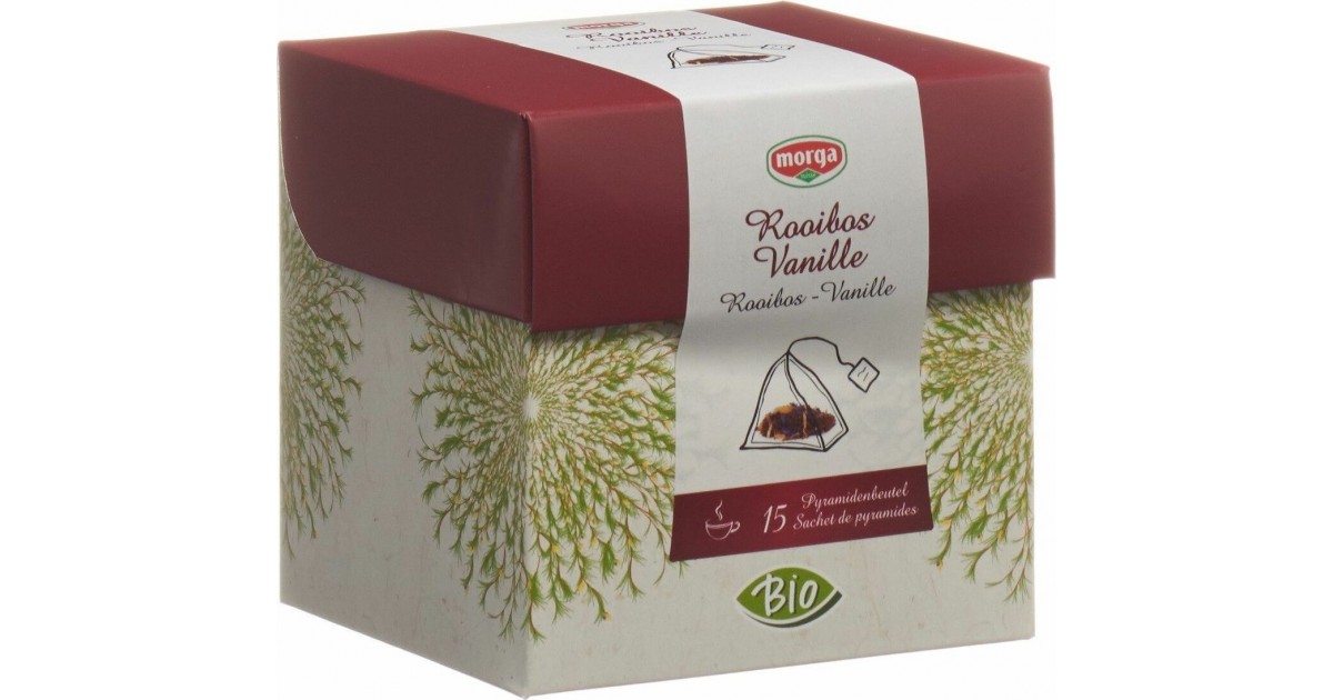 Morga Rooibos vanilla tea organic pyramid (15 pcs)