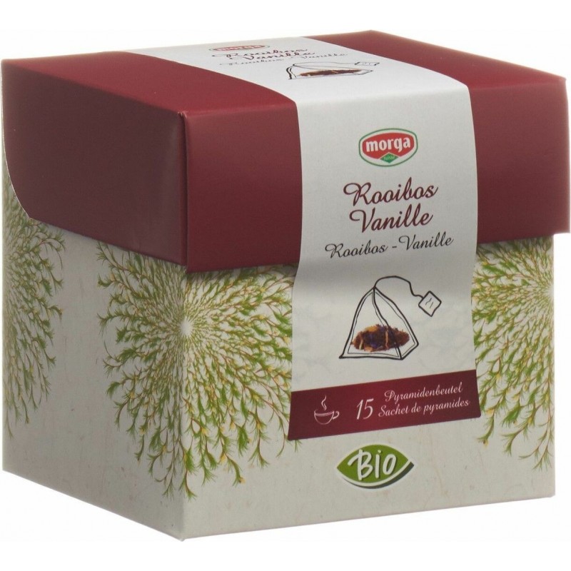 Morga Rooibos vanilla tea organic pyramid (15 pcs)