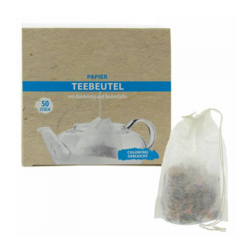 Herboristeria Borsa da tè in carta con cordoncino (50 pezzi)