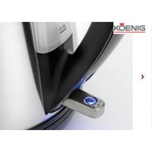 KOENIG Wasserkocher Steel Line schwarz/silber (1.7l)