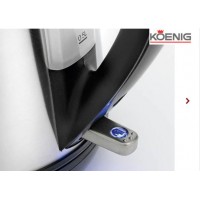 KOENIG Wasserkocher Steel Line schwarz/silber (1.7l)