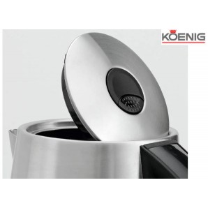 KOENIG Wasserkocher Steel Line schwarz/silber (1.7l)