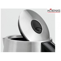 KOENIG Wasserkocher Steel Line schwarz/silber (1.7l)