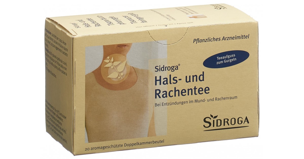 Sidroga Hals- und Rachentee (20 Beutel)