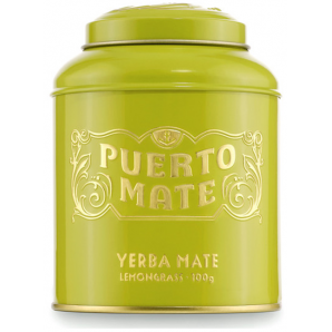 PUERTO MATE Teeblätter Yerba Mate Zitronengras Dose (100g)