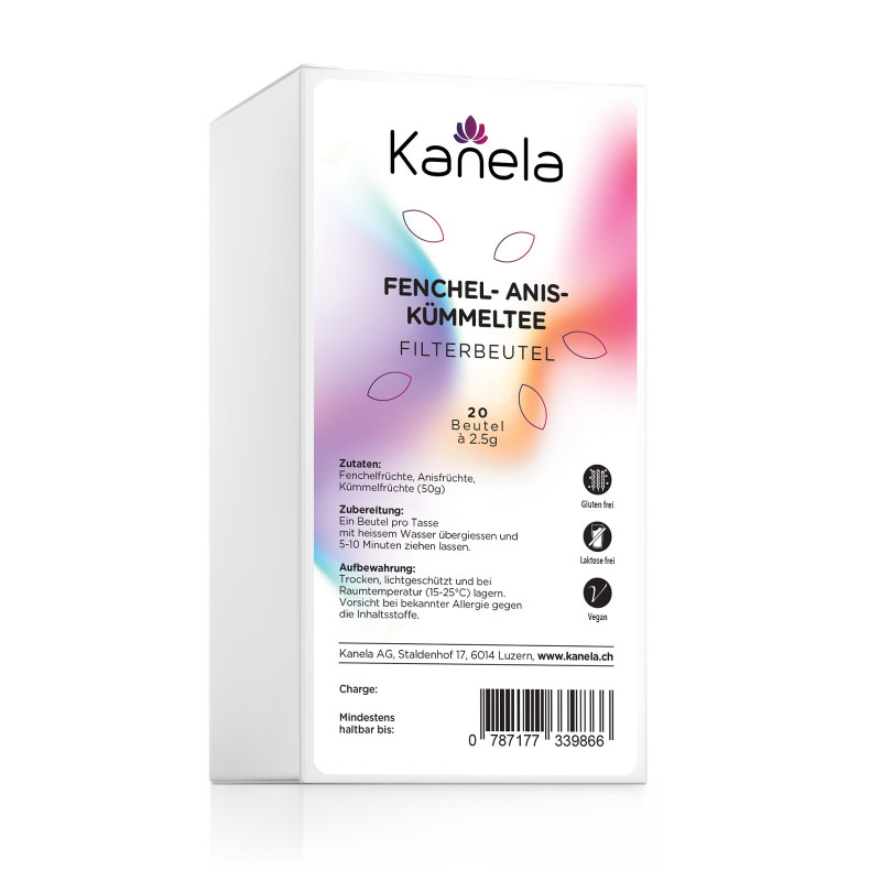 Kanela Fenchel & Anis & Kümmel Tee (20 Beutel)