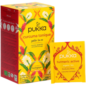 Pukka Kurkuma Tonique Tee Bio, französisch (20 Beutel)