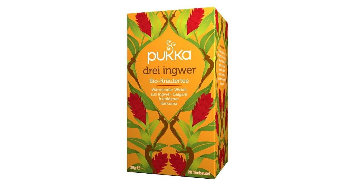 Pukka Drei Ingwer Tee Bio (20 Beutel)