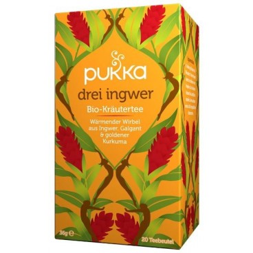Pukka Trois thé au gingembre bio (20 sachets)