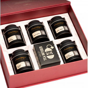 chanoyu organic tea set discovery box (6 pieces)