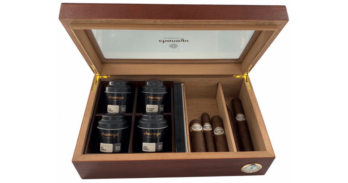 set di tè biologico chanoyu Scatola di sigari (9 pezzi)