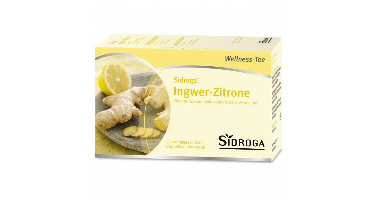 SIDROGA Ingwer-Zitrone (20 Beutel)