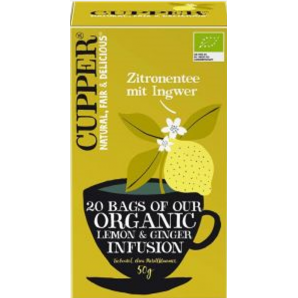 Cupper Lemon tea with ginger organic (20 pcs)