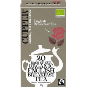 Cupper English Breakfast tea Fairtrade organic (20 pcs)