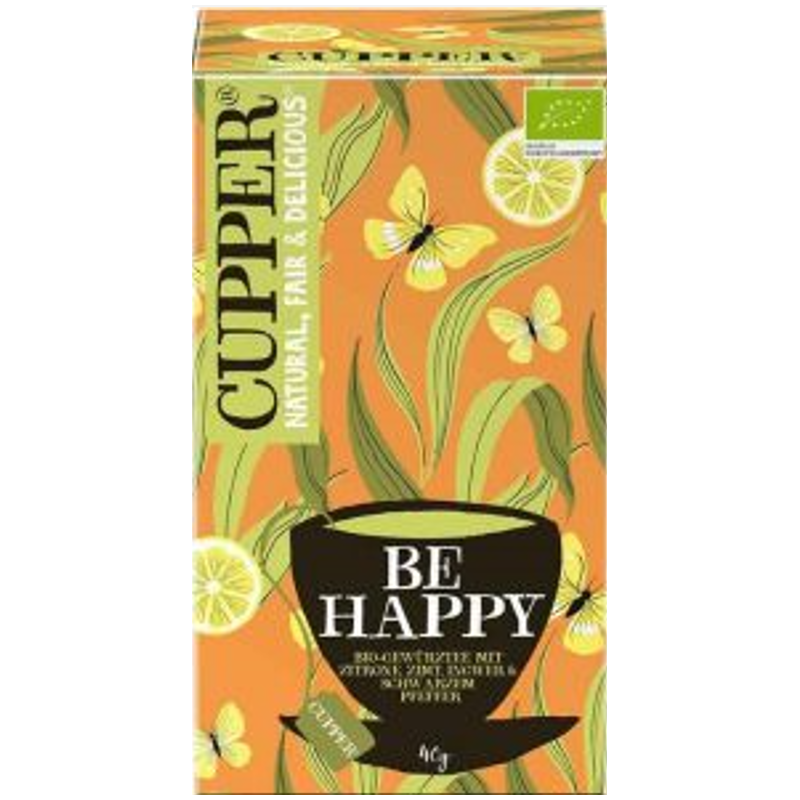 Cupper Tè alle spezie Be Happy Organic (20 pezzi)