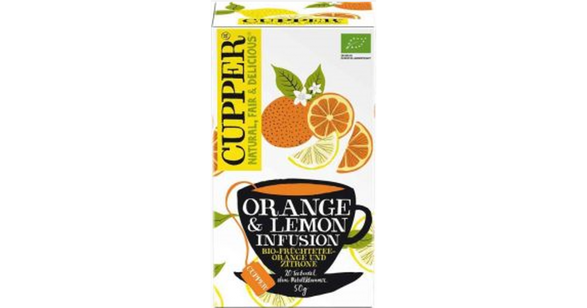 Cupper Orange & Zitrone Früchtetee Bio (20 Stk)