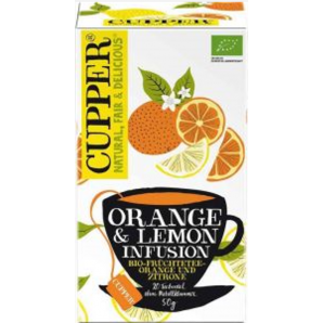 Cupper Tè alla frutta arancia e limone biologico (20 pz.)