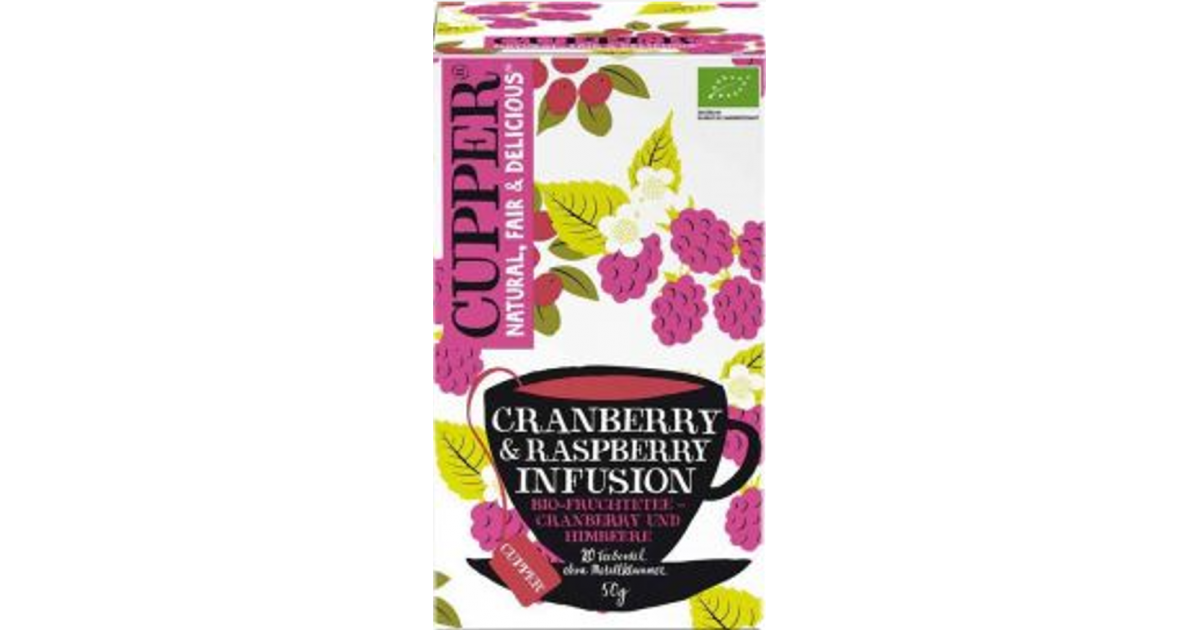 Cupper Cranberry & Himbeer Früchtetee Bio (20 Stk)