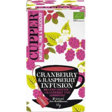 Cupper Cranberry & Raspberry Fruit Tea Organic (20 pcs)