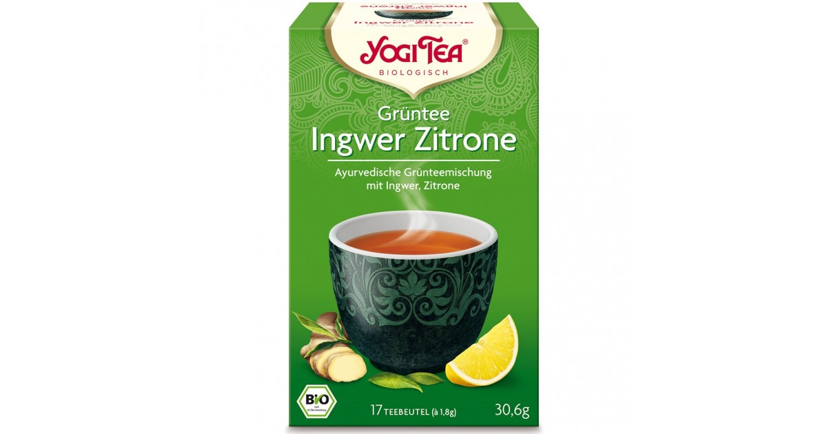 Yogi Tea Grüntee Ingwer Zitrone (17 Beutel)