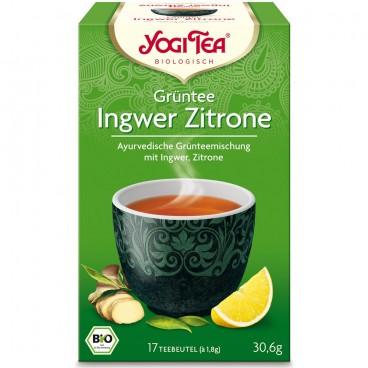 Yogi Tea Thé vert gingembre citron (17 sachets)