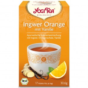 Yogi Tea Gingembre orange avec vanille (17 sachets)