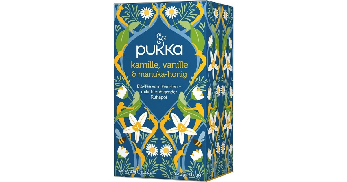 Pukka Kamille, Vanille & Manuka-Honig Tee Bio (20 Beutel)