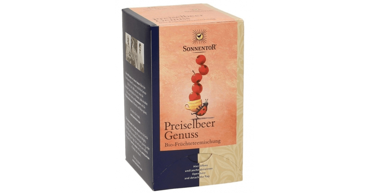Sonnentor Preiselbeer Genuss Früchtetee (18x2.8g)