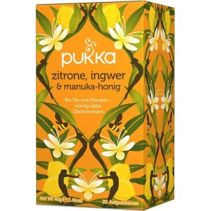 Pukka Zitrone, Ingwer & Manukahonig Tee Bio (20 Beutel)