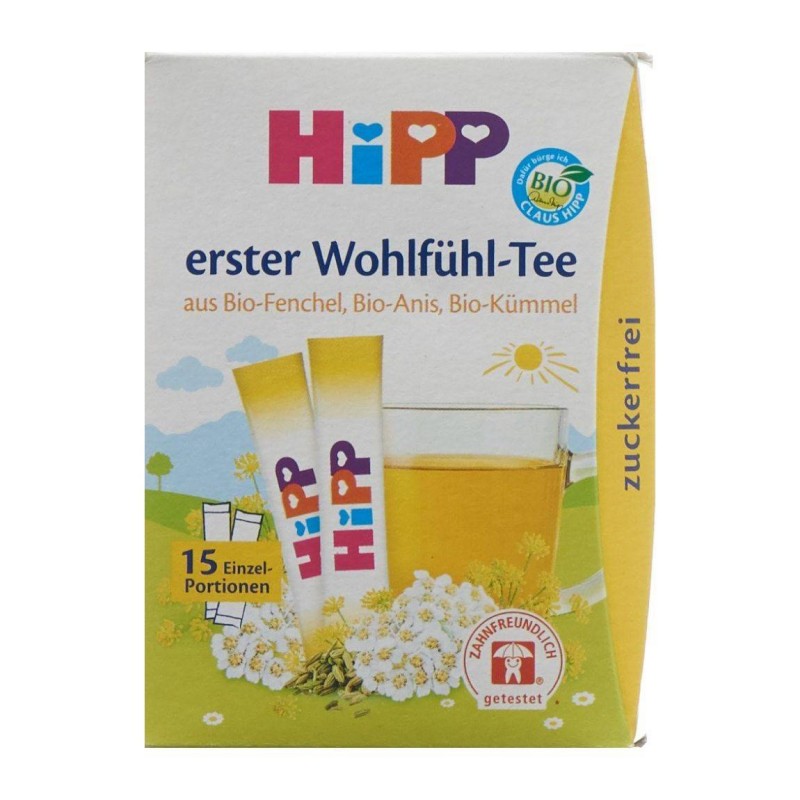 Hipp First Wellbeing Tea Sticks (15 pcs)