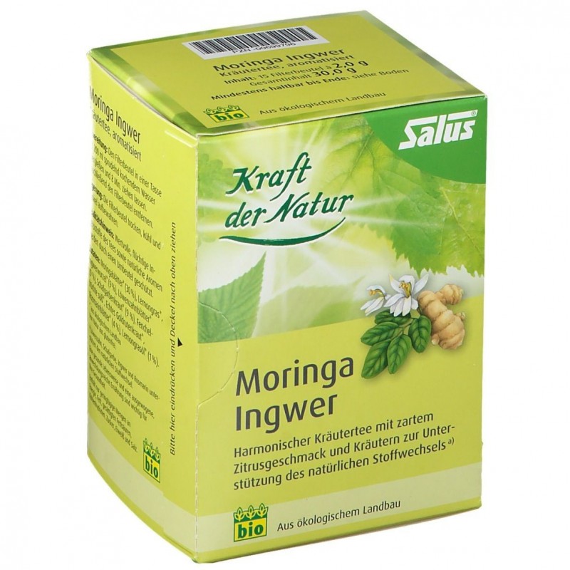 Salus Moringa gingembre thé biologique (15 pcs)