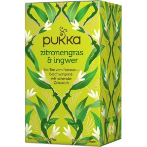 Pukka Thé à la citronnelle et au gingembre bio (20 sachets)