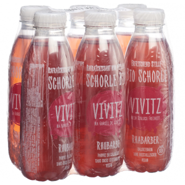 VIVITZ Organic ice tea spritzer rhubarb (6x5dl)