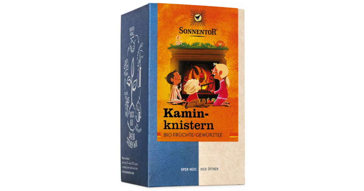 SONNENTOR Kaminknistern Tee Beutel (18 Stk)