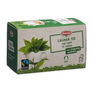 Morga Bustina di tè verde biologico equo e solidale (20 pezzi)