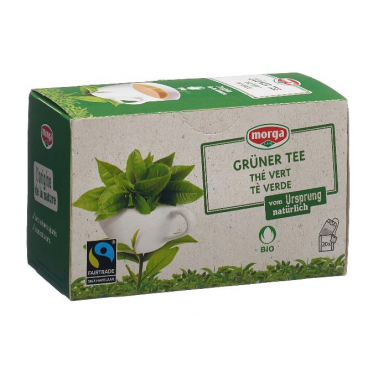 Morga Green tea bag organic fairtrade (20 pcs)