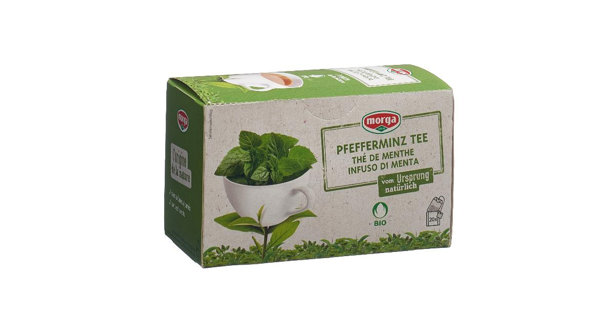 Morga Pfefferminz Tee Beutel Bio (20 Stk)