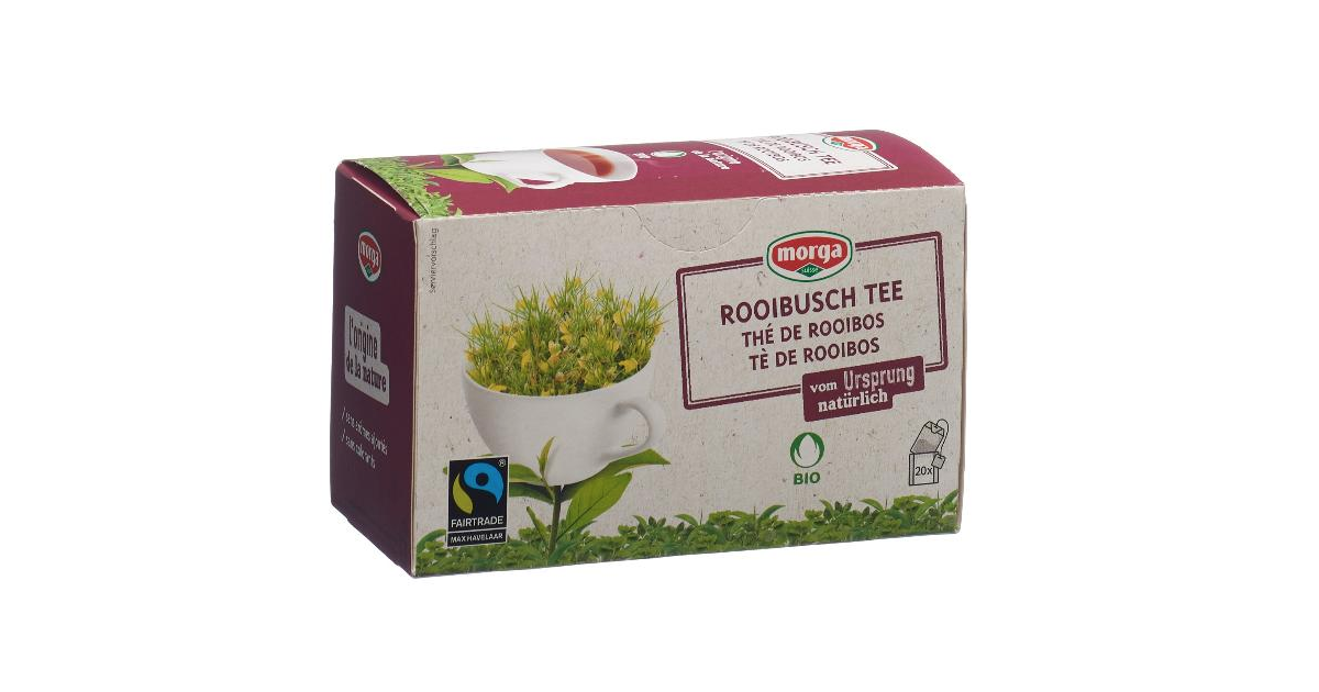 Morga Rooibusch thé en sachets Bio Fairtrade (20 pcs)