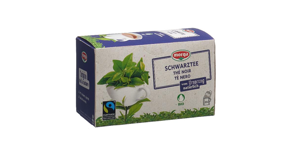 Morga Black tea bags organic fairtrade (20 pcs)