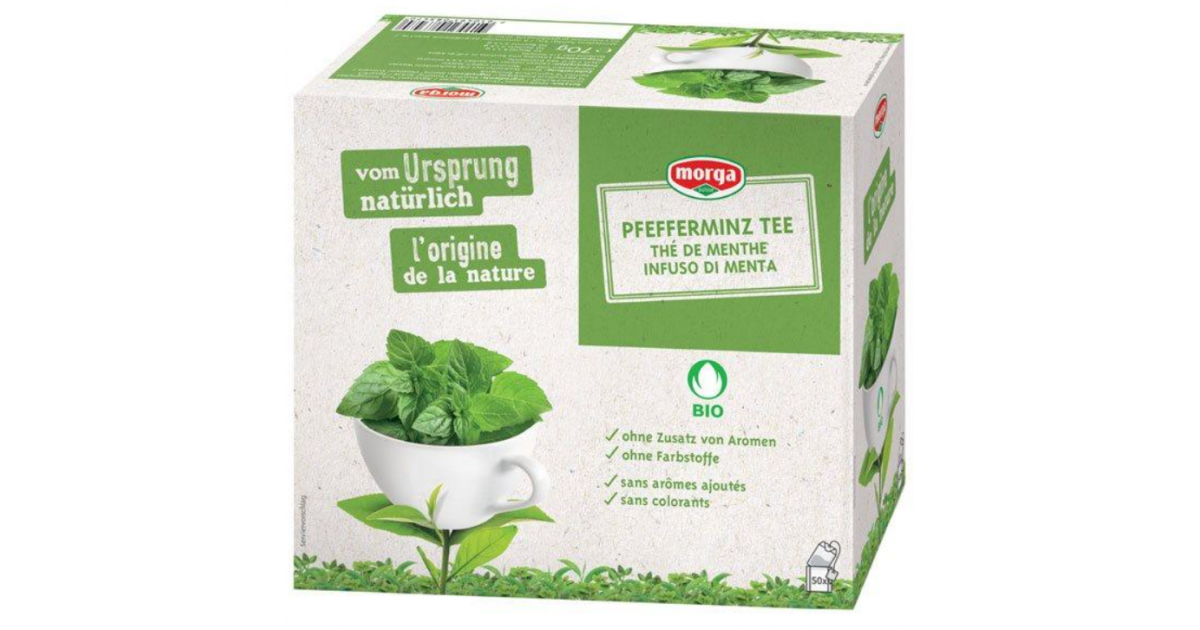 Morga Organic peppermint tea (50 pcs)